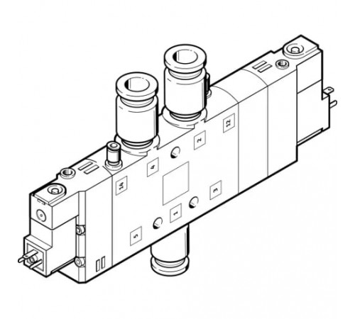 Распределитель с электромагнитным управлением Festo CPE24-M1H-5/3BS-QS-10