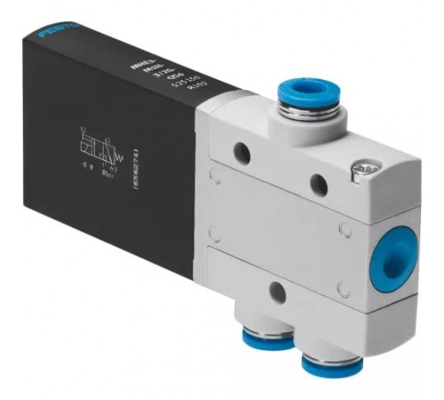 Распределитель с электромагнитным управлением Festo MHE3-M1H-3/2G-QS-6