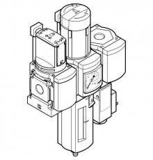 Блок подготовки воздуха, комбинация Festo MSB4-1/4:C3J1F3-WP