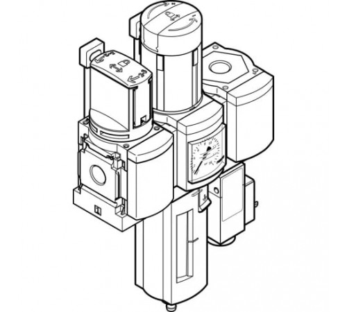 Блок подготовки воздуха, комбинация Festo MSB4-1/4:C3J1F3-WP