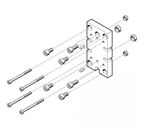 Адаптерная плита для параллельного захвата Festo HAPG-77