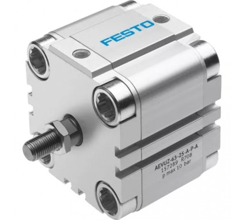 Компактный пневмоцилиндр Festo AEVUZ-100-10-A-P-A