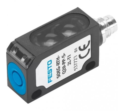 Датчик положения оптический диффузионный Festo SOEG-RTH-Q20-PP-S-2L-TI