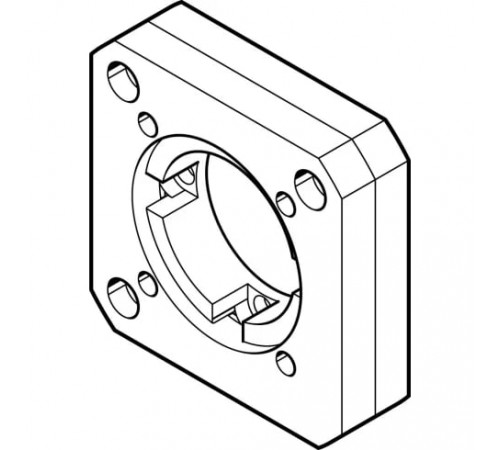 Фланец электродвигателя Festo EAMF-A-64A/C-80G