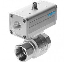 Шаровой кран с приводом Festo VZPR-BPD-22-R212 Ру25 Ду63 (PN25 DN63)