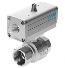 Шаровой кран с приводом Festo VZPR-BPD-22-R12 Ру40 Ду15 (PN40 DN15)