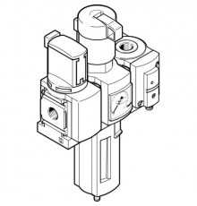 Блок подготовки воздуха, комбинация Festo MSB6-1/2:C3:J120:F12-WP