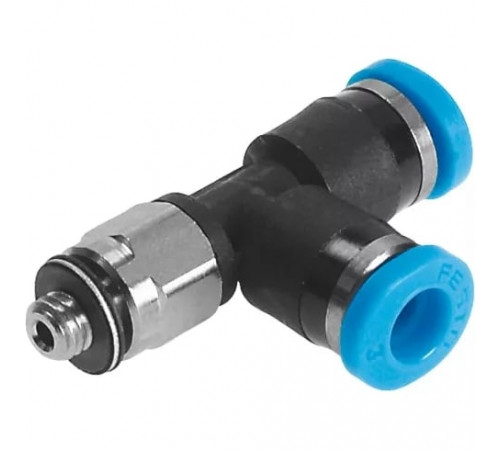 Тройник цанговый с резьбой переходной Festo QSMTL-M5-4