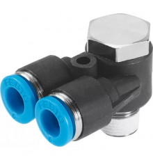 Тройник цанговый с резьбой угловой Festo QSYLV-1/2-12