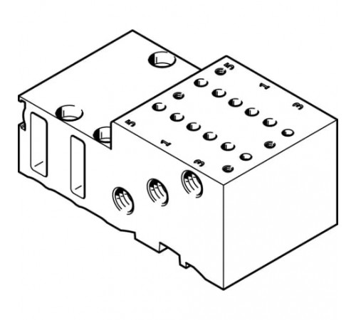Плита для блочного монтажа Festo MHP2-PR2-5