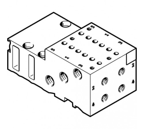 Плита для блочного монтажа Festo MHA2-PR2-5-M5