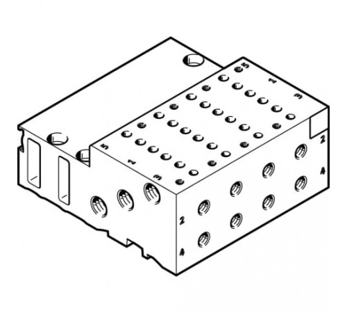 Плита для блочного монтажа Festo MHA2-PR4-5-M5