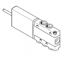 Распределитель с электромагнитным управлением Festo MHE2-MS1H-5/2-M7-K