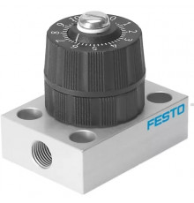 Прецизионный дроссель с обратным клапаном Festo GRP-70-1/8-AL