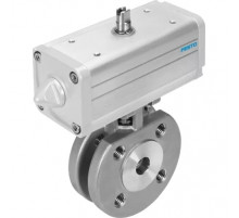 Шаровой кран с приводом Festo VZBC-32-FF-40-22-F0405-V4V4T-PP60-R-90-C Ру40 Ду32 (PN40 DN32)