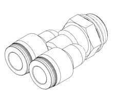 Тройник цанговый с резьбой Festo QSY-1/2-10