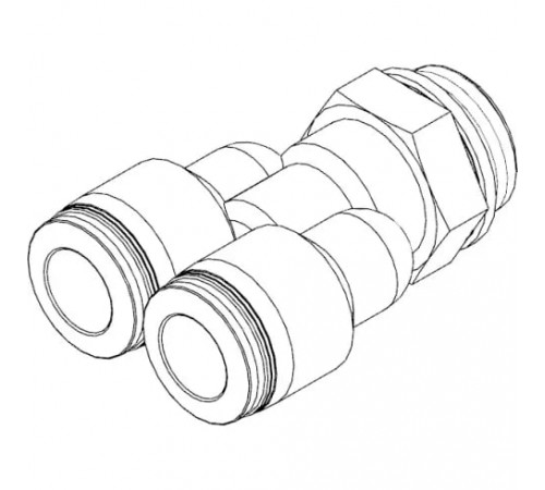 Тройник цанговый с резьбой Festo QSY-1/2-10