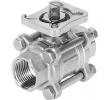 Шаровой кран Festo VZBE-3/8-T-63-T-2-F0304-V15V15 Ру63 Ду10 (PN63 DN10)