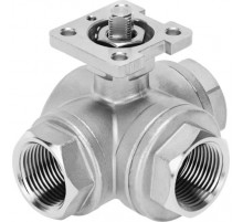 Шаровой кран Festo VZBE-3/4-T-63-F-3T-F04-V15V15 Ру63 Ду20 (PN63 DN20)