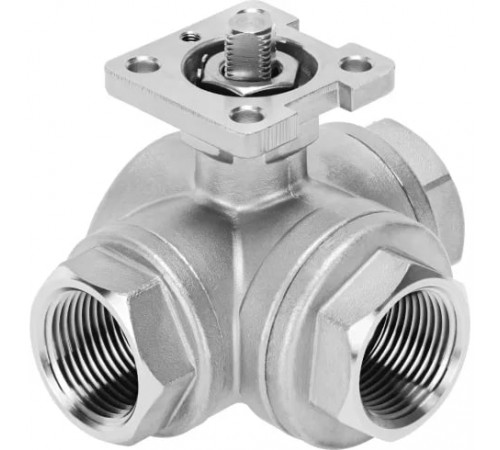 Шаровой кран Festo VZBE-1/2-T-63-F-3L-F04-V15V15 Ру63 Ду15 (PN63 DN15)