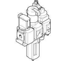 Блок подготовки воздуха, комбинация Festo MSB4-1/4:C3:J120:D14-WP