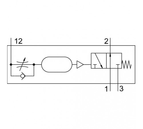 Клапан задержки времени Festo VZOA-3-1/4