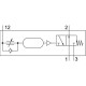 Клапан задержки времени Festo VZOA-3-1/4