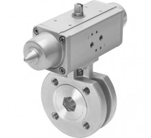 Шаровой кран с приводом Festo VZBC-15-FF-40-22-F0304-V4V4T-PS15-R-90-4-C Ру40 Ду15 (PN40 DN15)