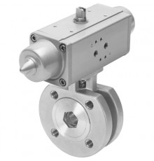Шаровой кран с приводом Festo VZBC-15-FF-40-22-F0304-V4V4T-PS15-R-90-4-C Ру40 Ду15 (PN40 DN15)