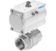 Шаровой кран с приводом Festo VZBM-A-3/8-RP-40-D-2-B2-PA10 Ру40 Ду10 (PN40 DN10)