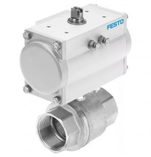 Шаровой кран с приводом Festo VZBM-A-3/8-RP-40-D-2-B2-PA10 Ру40 Ду10 (PN40 DN10)