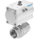Шаровой кран с приводом Festo VZBM-A-3/8-RP-40-D-2-B2-PA10 Ру40 Ду10 (PN40 DN10)