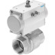 Шаровой кран с приводом Festo VZBM-A-3/8-RP-40-D-2-B2-PB20 Ру40 Ду10 (PN40 DN10)