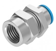 Штуцер цанговый для панельного монтажа Festo QSSF-3/8-6-B