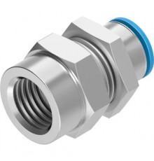 Штуцер цанговый для панельного монтажа Festo QSSF-3/8-6-B