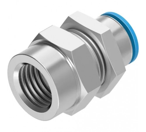 Штуцер цанговый для панельного монтажа Festo QSSF-3/8-6-B