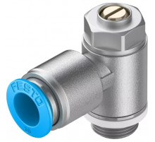 Дроссель с обратным клапаном Festo GRLA-1/4-QS-10-D