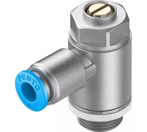 Дроссель с обратным клапаном Festo GRLA-1/4-QS-6-D