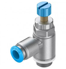 Дроссель с обратным клапаном Festo GRLA-1/4-QS-6-RS-D