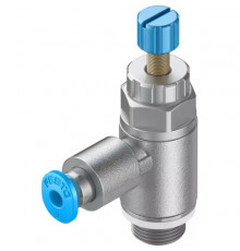 Дроссель с обратным клапаном Festo GRLA-1/8-QS-3-RS-D