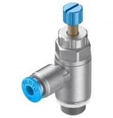 Дроссель с обратным клапаном Festo GRLA-1/8-QS-4-RS-D