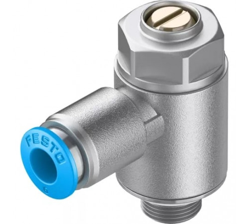 Дроссель с обратным клапаном Festo GRLA-1/8-QS-6-MF-D