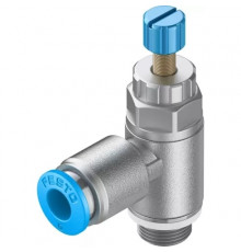 Дроссель с обратным клапаном Festo GRLA-1/8-QS-6-RS-D