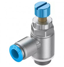 Дроссель с обратным клапаном Festo GRLA-3/8-QS-10-RS-D