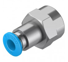 Штуцер цанговый с внутренней резьбой Festo QSF-1/4-6-B