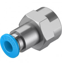 Штуцер цанговый с внутренней резьбой Festo QSF-1/4-6-B
