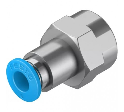 Штуцер цанговый с внутренней резьбой Festo QSF-1/4-6-B