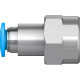 Штуцер цанговый с внутренней резьбой Festo QSF-1/4-6-B