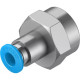Штуцер цанговый с внутренней резьбой Festo QSF-3/8-6-B
