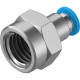 Штуцер цанговый с внутренней резьбой Festo QSF-3/8-6-B